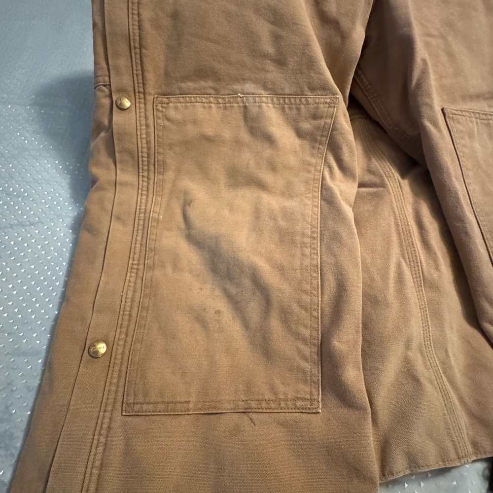 VTG Carhartt Duck Quilt Lined Double Knee Overall 36 x 29 - Picture 4 of 12